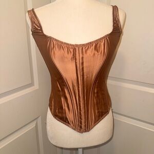 Victoria's Secret Silk Corset in Bronze